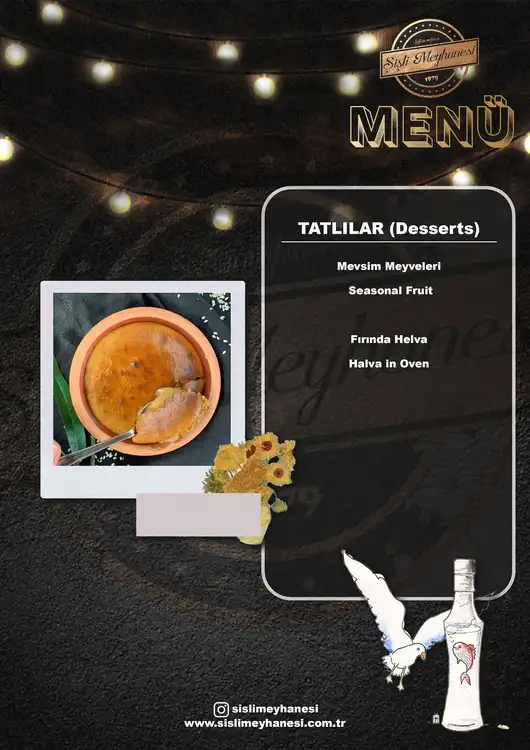 Şişli Meyhanesi Tatlı Menüsü
